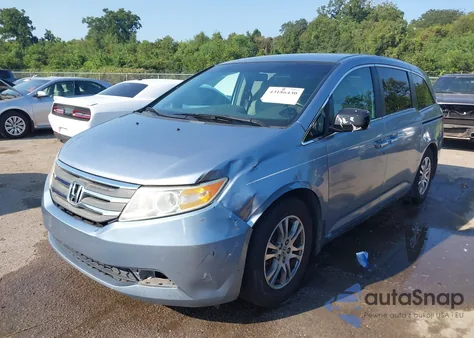 2011 Honda Odyssey Ex z USA, uszkodzony, nr VIN 5FNRL5H46BB074448